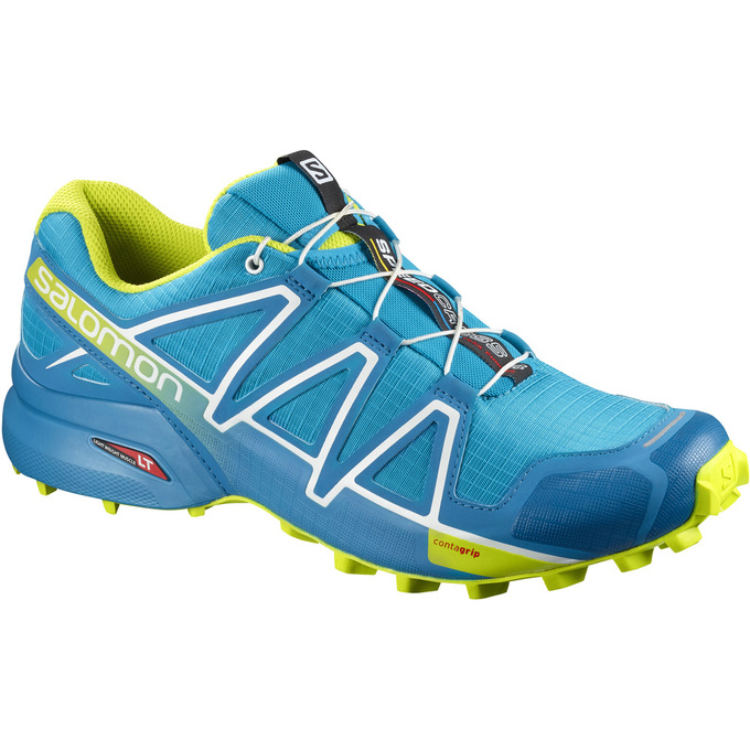 Salomon Singapore Mens Trail Running Shoes - SPEEDCROSS 4 Blue | 79524-XDJP